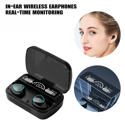 Headphones Bluetooth Wireless Earpods Original M10 Sports Stereo Noise Canceling Headphone Microphone Speaker Lusy Store