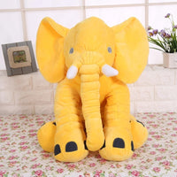 Soft Elephant Plush Toy – Stuffed Animal Pillow (12in/16in/24in) | Lusy Store Yellow