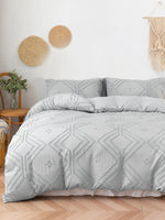 Tufted Duvet cover，3pcs 100% Microfiber Bedding Cover Sets  All-Seasons Soft Comforter Cover Skin-Friendly Lusy Store