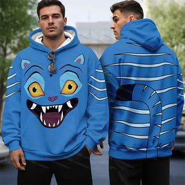 KPop Demon Hunters Hoodie For Men Halloween the Tiger Outfit Cosplay Pullover Hoodie Autumn Winter 3D Print Pullover Sweatshirt wy827005