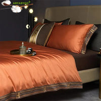 Luxury 160S Egyptian Cotton Bedding Set, Duvet Cover, Bed Sheet & Pillowcases - King Size Comforter Bedding Sets Lusy Store