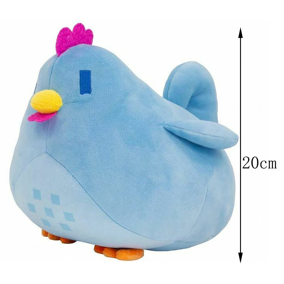 Lusy Store LLC Stardew Valley Plush Chicken Soft Stuffed Animal Kawaii Cartoon Toy Baby Companion Throw Pillow Gift Plush