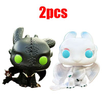 FUNKO How To 686# Train Your Dragon Toothless Light Fury 687# Figure Model Toy 10cm PVC Doll Collection Toys for Children Gifts‘ Lusy Store