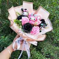 Hello Kitty Bouquet Anime Kuromi My Melody Plush Toys Kawaii Christmas Girl Valentine's Day Birthday Gifts