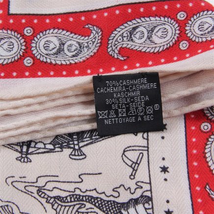 160x33CM Luxury Winter Silk Cashmere Scarf Women Animals Print Manual Hand Rolled Shawl Warm Long Scarves Wraps Pashmina Bandana Lusy Store