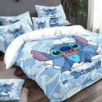 1 cartoon cute Stitch digital printed brushed down duvet cover,bedroom down comforter cover，bedding(No pillowcases，no quilt) Lusy Store