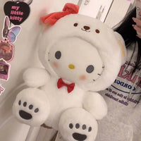 25cm Anime Sanrio Plush Doll Toys Kawaii Hello Kitty Kuromi My Melody Cinnamoroll Cartoon Cute Plush Stuffed Toy Kids Gifts Hello kitty