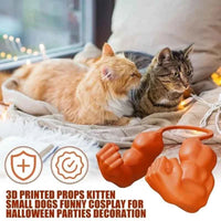 Cat Halloween Costumes 3D Printed Pet Muscle Hanging Arm Creative Cat Dog Dress-Up Prop Cats Accessory Pet Cosplay Muscle Toy