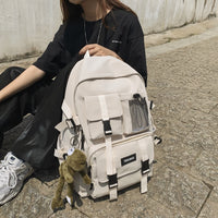 Backpacks For School Female Anti Theft Rucksack Casual Lady Travel Backpacks B111 Beige white1