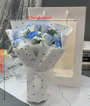 Valentine's Day Artificial Rose Soap Bouquets Eternal Flower Bouquet Gifts Party Home Decor