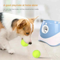 Catapult For Dogs Ball Launcher Dog Toy Tennis Ball Launcher Jumping Ball Pitbull Toys Tennis Ball Machine Automatic Throw Pet Light blue