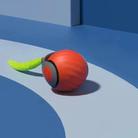 Interactive Cat Ball with Faux Tail, Automatic Rolling & Rechargeable, Smart Electric Mouse Toy for Dogs & Cats 1PC Orange