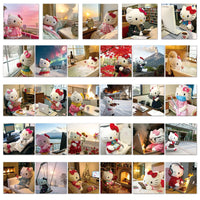 Lusy Store 10/54PCS Cute Hello Kitty Daily Graffiti Stickers Kawaii Sanrio Decal Decoration Guitar Skateboard Phone Cup Waterproof Sticker 