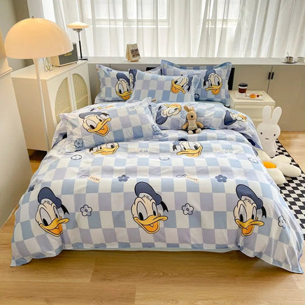 Disneys Cartoon Bed Sheets Set Stichs Mickeys Bedding Set Toys Story Duvet Cover Pillowcase Donalds Bed Sets Queen King Size 15