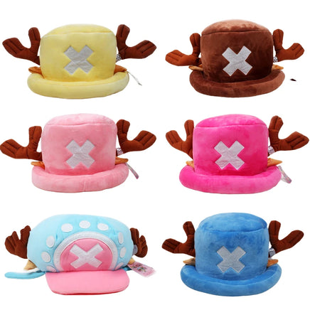 Lusy Store LLC One Piece Tony Chopper Cosplay Plush Toys Hats Plush Cute Cotton Warm Stuffed Fashion Accessories Plush