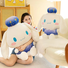 Lusy Store LLC Cinnamoroll Plush Toy Starry Sky Animal Big Doll Children's and Girls' Festival Gift Plush