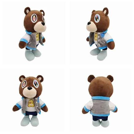 Kawaii Kanye Dropout Bear Teddy Bear Plush Toys Kanye West Graduation Soft Stuffed Home Room Decor Birthday Gift