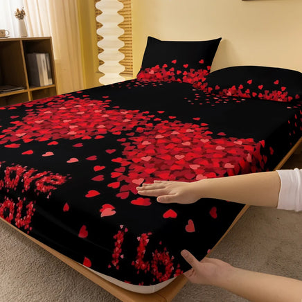 Lusy Store 1 piece of Eternal Knot concentric pattern frosted bedsheet, bedroom printed bedspread, bedding (excluding pillowcases) 