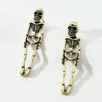 New Halloween Skull Skeleton Drop Earrings for Women Fashion Punk Charm Ghost Spider Web Dangle Earrings Jewelry Gift ER23Y0678-1