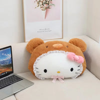 Lusy Store Cute Kuormi My Melody Headrest Anime Cushion Car Seat Game Chair Stuffed Japanese Style Pillow Sofa Bed Plushies Birthday Gifts 