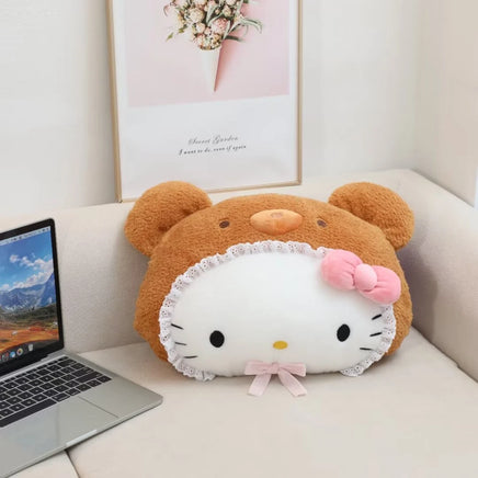 Lusy Store Cute Kuormi My Melody Headrest Anime Cushion Car Seat Game Chair Stuffed Japanese Style Pillow Sofa Bed Plushies Birthday Gifts 