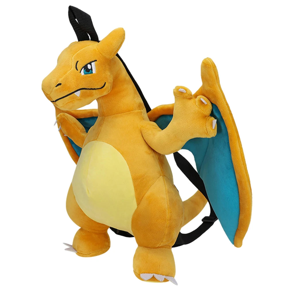 Lusy Store LLC 15 Styles Pokemon Charizard Mimikyu Eevee Snorlax Gengar Mew Mario Koopa Backpack Plush Stuffed Toys Plush
