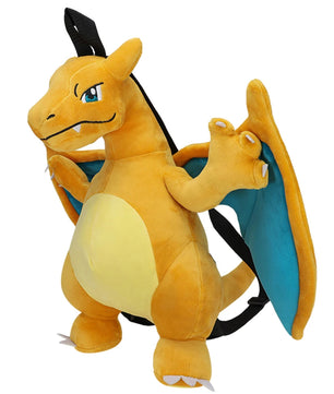 Lusy Store LLC 15 Styles Pokemon Charizard Mimikyu Eevee Snorlax Gengar Mew Mario Koopa Backpack Plush Stuffed Toys Plush