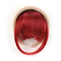 Front Hair Bangs Hair Synthetic Extensions With Magic Paste hair Bands Bangs Wigs Synthetic Wigs Headband for Halloween 113A 6inches CHINA