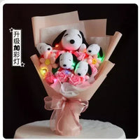 Snoopy Plush Bouquet Cute Doll Flower Puppy Graduation Gift I