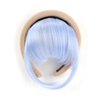 Front Hair Bangs Hair Synthetic Extensions With Magic Paste hair Bands Bangs Wigs Synthetic Wigs Headband for Halloween 3930 6inches CHINA