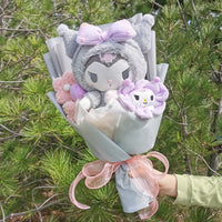 Kuromi Flower Bouquet Cinnamoroll My Melody Hello Kitty Plush Gifts 6