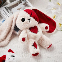 Rabbit Bunny Plush Toy Stuffed Heart Long Eared Doll Throw Pillow Boy Girl Stuffed Plush Unhappy Cat Toys