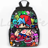 Fnf Game Friday Night Funkin Backpack for Boys Girls 3D Anime School Backpacks Children Bookbag 16 Inch Travel 23