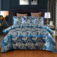 Satin Duvet Cover  Size, Floral Jacquard Satin Duvet Cover Set 3 Piece Luxury Silk Like Bedding Comforter Cover Set Lusy Store