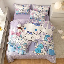 Cute Cinnamoroll Bedding Sets Comforter Quilt Bed Cover Duvet Cover Pillow Case 2-3 Pieces Sets Kids Adult Size Home Decor Lusy Store