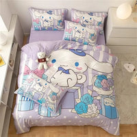Cute Cinnamoroll Bedding Sets Comforter Quilt Bed Cover Duvet Cover Pillow Case 2-3 Pieces Sets Kids Adult Size Home Decor Lusy Store