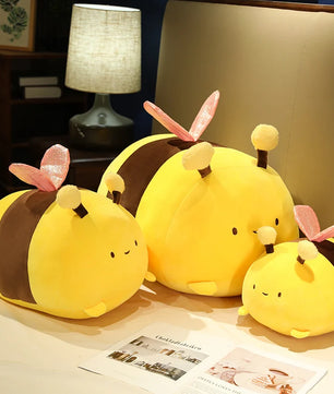 Lusy Store LLC Bee Plush Pillows Stuffed Cartoon Animals Plushie Super Soft Hugging Pillow Bedding Sleeping Cute Gifts Plush
