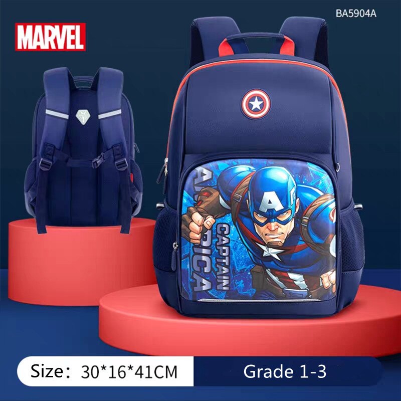Spiderman Backpack New School Bags For Boys Primary Student Shoulder Grade 1-3 Mochilas B106