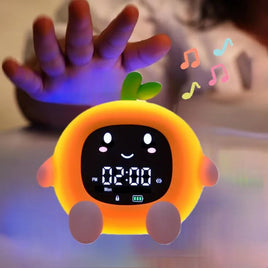 Alarm Clock for Kids 6-IN-1 Fruit-Shape Toddler Sleep Training Clock Cute Touch Night Light for Children's Bedroom Lusy Store
