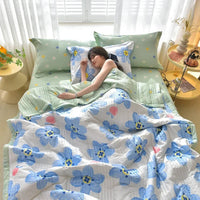 Quilted Spring Summer Quilt Soft Lightweight Duvet Summer Blanket Queen Breathable Blankets Comfortable Washable Double Quilts Lusy Store