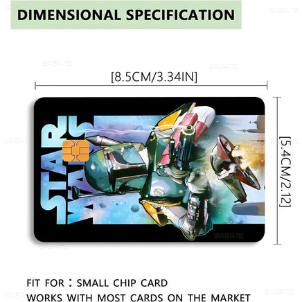 Amine S-Star-W-Wars Anime Cartoon Bear Skin Sticker Film Tape Case For Big Credit Debit Card Front Side Lusy Store