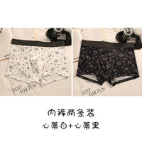 Men Hello Kitty Underwear Kawaii Student Cartoon Ice Silk No Trace Summer Printing Loose Four Corners Boxer Pants Briefs Gift 8