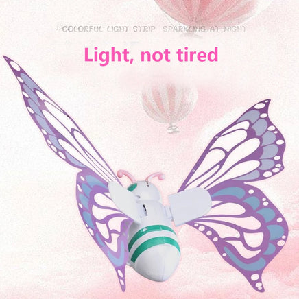 Lusy Store LLC Electric Butterfly Wings Moving Elf Wing with Light Fairy Wings for Kids Birthday Christmas Cosplay Action Figure