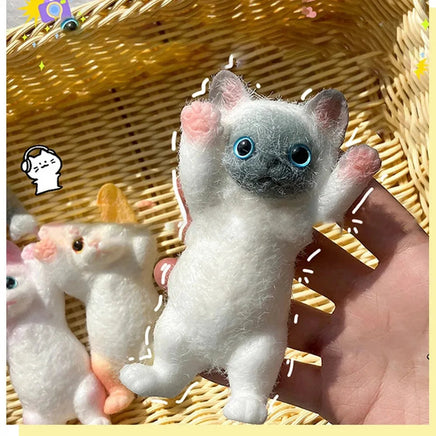 Squishy Cute Flocking Cat Stress Relief Toy, Extra Large Sensory Fidget Toys for Kids Adults Anxiety Relaxation, Squeeze Gift Lusy Store