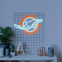 Lusy Store LLC Dolphins Neon Signs For Bedroom Living Room Bar Sport Bar Club Wall Decor Gifts Neon Sign