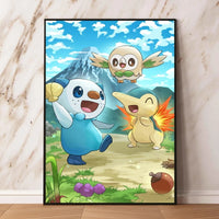 Pokemon Canvas Prints Wall Art Home Classic Children's Bedroom Decor Gifts Kid Action Figures Modular Painting Cartoon Character Lusy Store