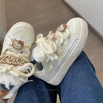 Sanrio Hello Kitty Sneakers for Women - Y2K Preppy Cute Sport Shoes A 1