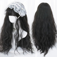 OLACARE Synthetic Super Long Curly Lolita Wig With Bangs 120cm Blonde White Pink Cute Fake Hair Women Halloween Cosplay Wigs Blue