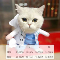 Funny Pet Dog Cosplay Clothes Novelty Puppy Halloween Costumes Sweatshirt Christmas Festival Party Outfit Pet Dress Accessories L