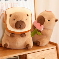 Lusy Store LLC Capybara Plush Bread Creative Stuffed Animals Cute Gift Plush